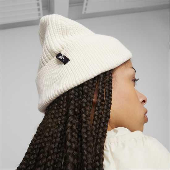 Puma Metal Cat Beanie Топло бяло 