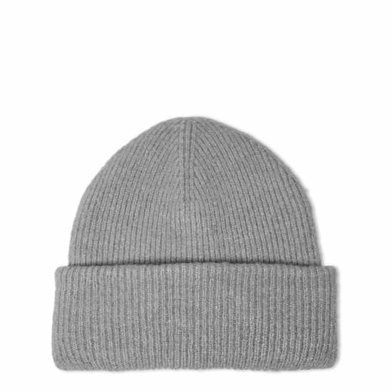 Jack Wills Rib Knitted Beanie 44 Сив марл Шапки с козирка