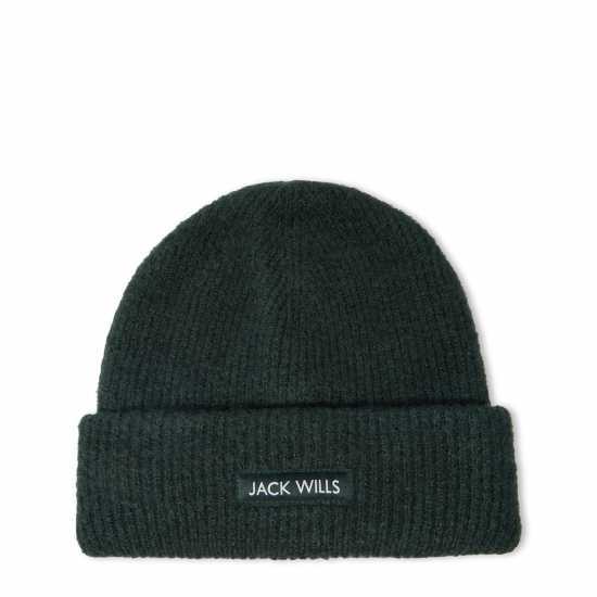 Jack Wills Rib Knitted Beanie 44 Винограден Шапки с козирка