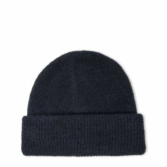 Jack Wills Rib Knitted Beanie 44 Морска синьо Шапки с козирка