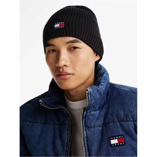 Tommy Jeans Heritage Core Beanie Черно Шапки с козирка