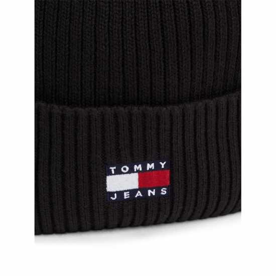 Tommy Jeans Heritage Core Beanie Черно Шапки с козирка