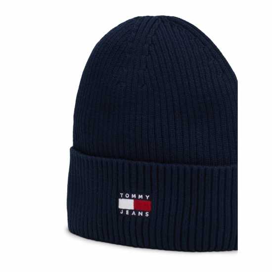 Tommy Jeans Heritage Core Beanie Морска синьо Шапки с козирка