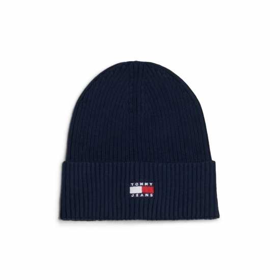 Tommy Jeans Heritage Core Beanie Морска синьо Шапки с козирка