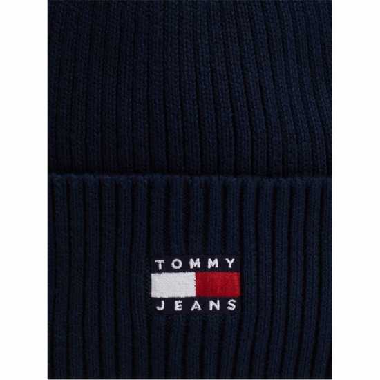 Tommy Jeans Heritage Core Beanie Морска синьо Шапки с козирка