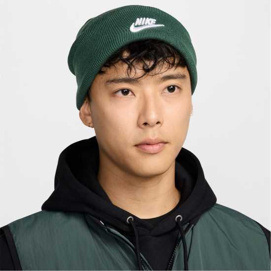 Nike Peak Futura Beanie Зелено/Бяло 