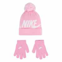 Nike Hat/glove Set Juniors Розово 