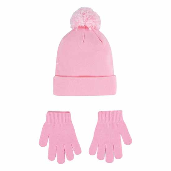 Nike Hat/glove Set Juniors Розово 