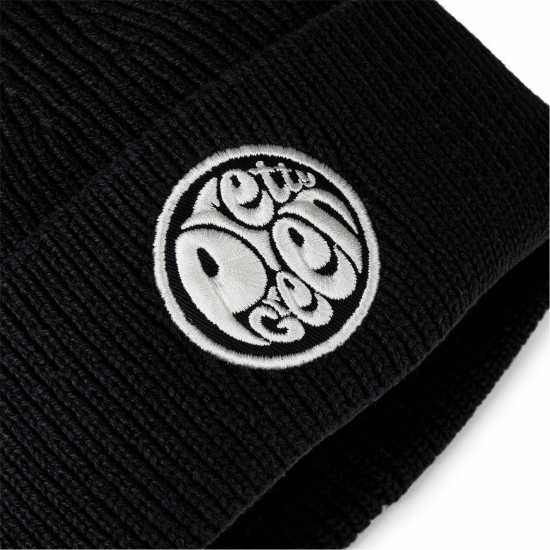 Pretty Green Pg Logo Beanie Sn44 Black Шапки с козирка