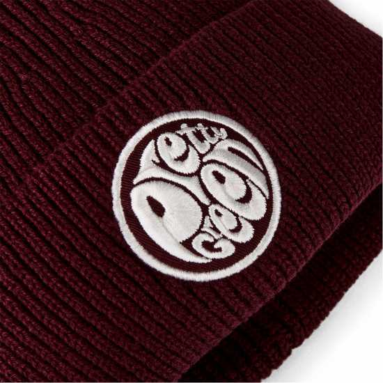 Pretty Green Pg Logo Beanie Sn44 Бордово Шапки с козирка