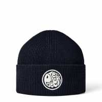 Pretty Green Pg Logo Beanie Sn44 Морска синьо Шапки с козирка