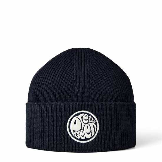 Pretty Green Pg Logo Beanie Sn44 Морска синьо Шапки с козирка