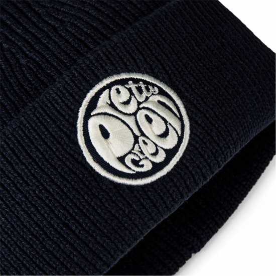 Pretty Green Pg Logo Beanie Sn44 Морска синьо Шапки с козирка