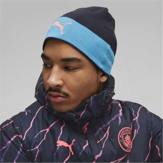 Puma Mcfc Reversible Beanie Beany Mens Отбор Светло B Шапки с козирка