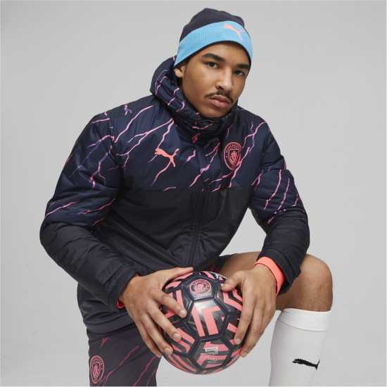 Puma Mcfc Reversible Beanie Beany Mens Отбор Светло B Шапки с козирка