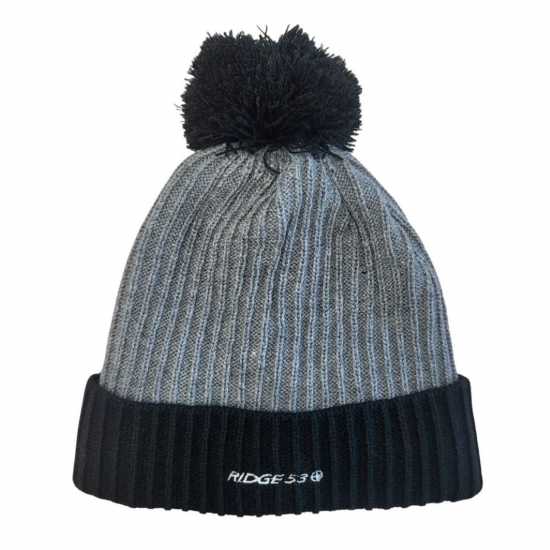 Ridge53 53 Oslo Beanie Hat Черно/Сиво Шапки с козирка