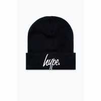 Hype Script Beanie 99 Черно Шапки с козирка