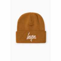 Hype Script Beanie 99 Карамел Шапки с козирка