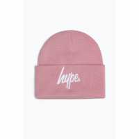 Hype Script Beanie 99 Тъмно розово Шапки с козирка