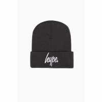 Hype Script Beanie 99 Графитово сиво Шапки с козирка