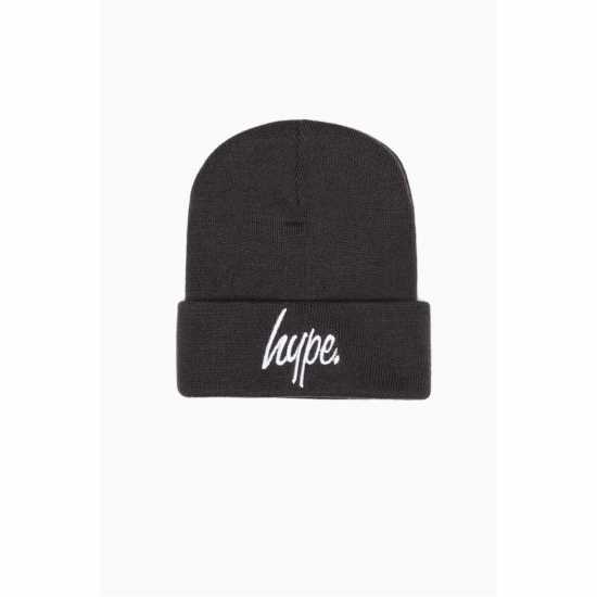 Hype Script Beanie 99 Графитово сиво Шапки с козирка