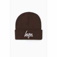 Hype Script Beanie 99 Шоколад Шапки с козирка