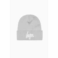 Hype Script Beanie 99 Светло сиво Шапки с козирка