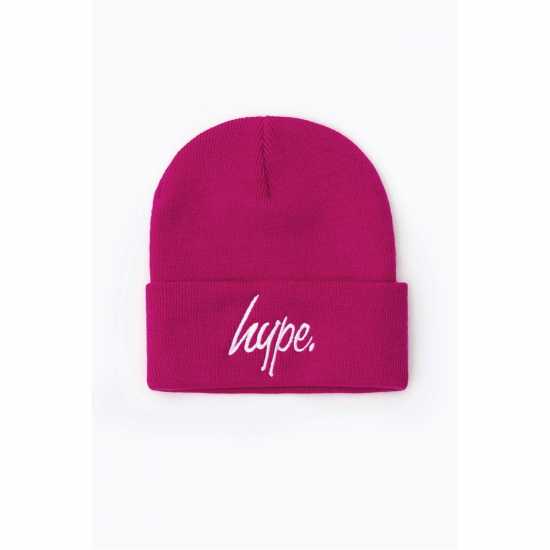 Hype Script Beanie 99 Фуксия Шапки с козирка