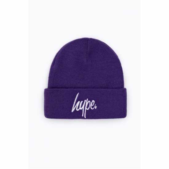 Hype Script Beanie 99 Лилаво Шапки с козирка