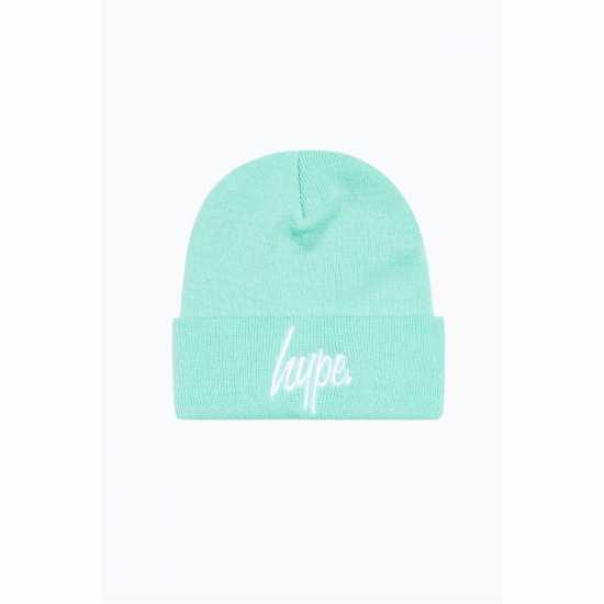 Hype Script Beanie 99 Мента Шапки с козирка