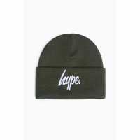 Hype Script Beanie 99 Олива Шапки с козирка