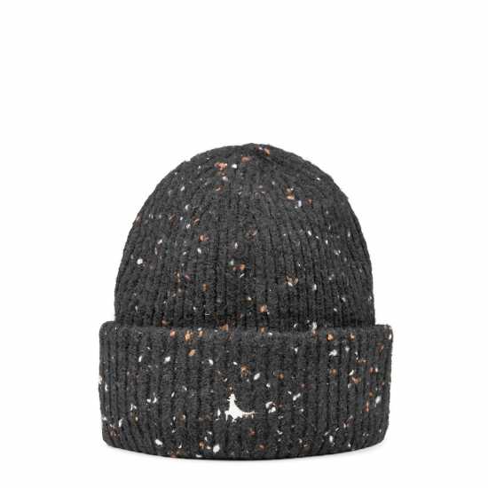 Jack Wills Nep Knit Beanie Черен Неп Шапки с козирка