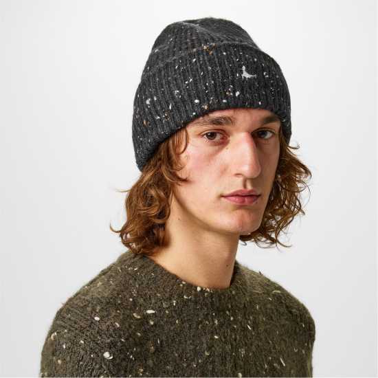 Jack Wills Nep Knit Beanie Черен Неп Шапки с козирка