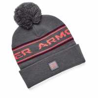 Under Armour Armour Ua Men'S Halftime Pom Beanie Beany Unisex Adults Сиво Шапки с козирка