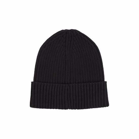 Tommy Jeans Rib Knit Flag Beanie Черно Шапки с козирка