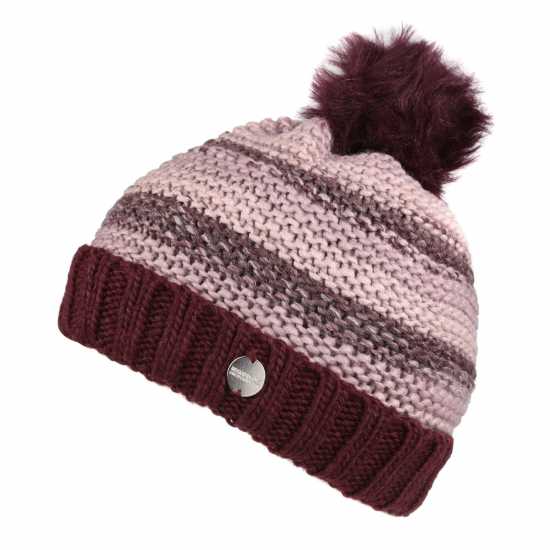 Regatta Frosty Iv Pom Hat Beany Womens Дълбок бордов 