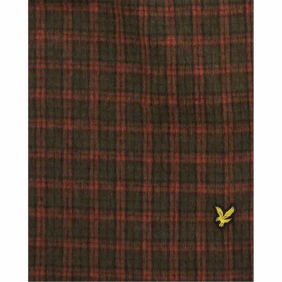 Lyle And Scott Lyle Tartan Lw Scarf Sn99 Оранжев/Олива Зимни аксесоари