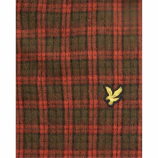 Lyle And Scott Lyle Tartan Lw Scarf Sn99 Оранжев/Олива Зимни аксесоари