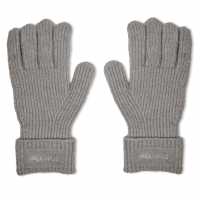 Jack Wills Knitted Gloves 44 Сив марл Мъжки ски ръкавици