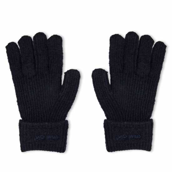 Jack Wills Knitted Gloves 44 Морска синьо Мъжки ски ръкавици