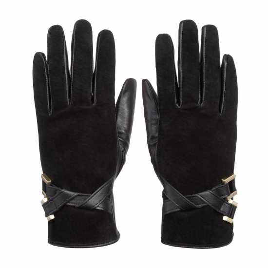 Biba Suede Leather Mix Gloves  