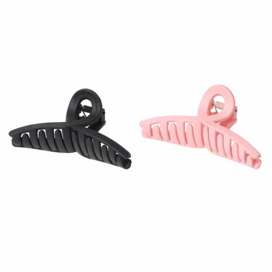 Miso 2Pk Claw Clips Черно/Розово Аксесоари за коса