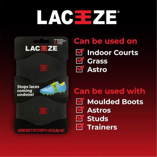 Laceeze Lace Band Max Черно Футболни аксесоари