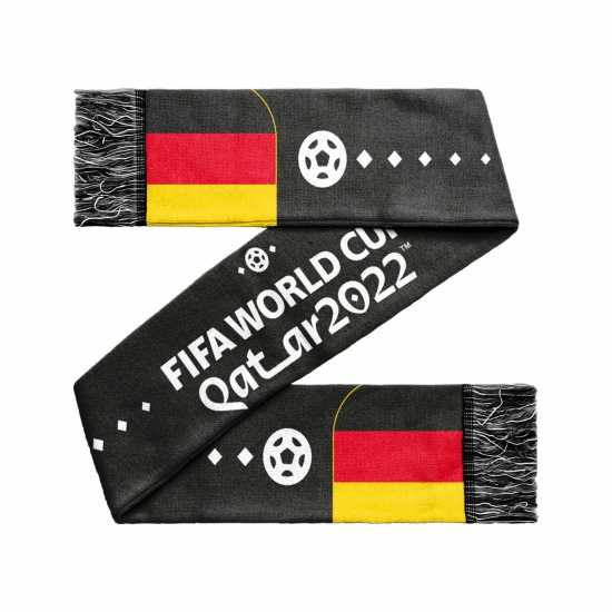 Team Fifa World Cup Scarf 2022 Черно/Бяло Ръкавици шапки и шалове