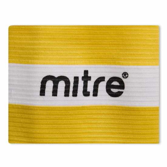 Mitre Cap Armband 99 Жълто/Бяло Футболни аксесоари