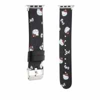 Hello Kitty Apple Watch Leather Strap - Black  Часовници