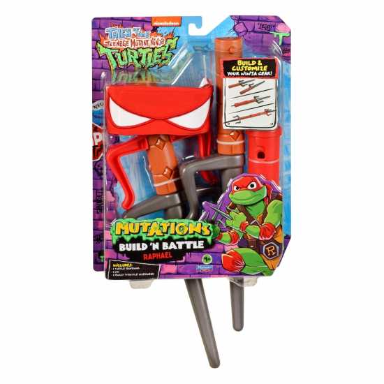 Teenage Mutant Ninja Turtles Of Teenage Mutant Ninja Turtles Build N Battle Raphael Sais - Ninja Reveal Playset  Подаръци и играчки