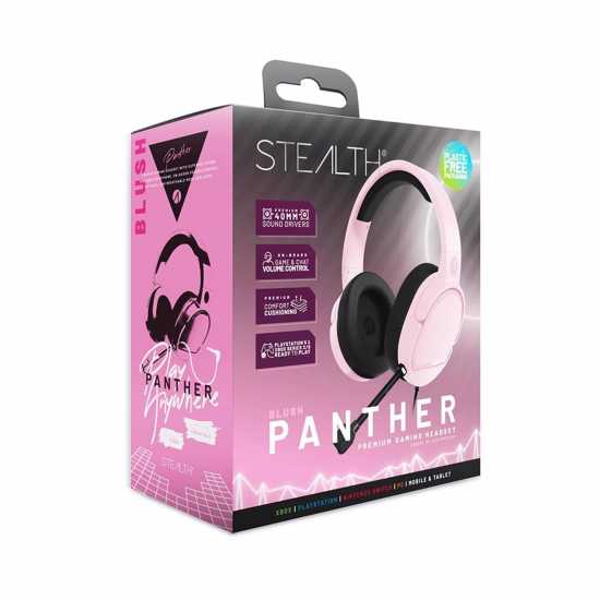 Stealth Panther Gaming Headset Ps4 Ps5 Xbox Switch & Pc - Blush  Слушалки