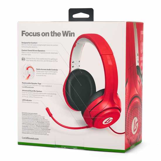 Lucidsound Ls10X Wired Headset For Xbox - Red  Слушалки