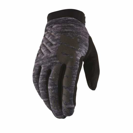 100 Percent Brisker Cold Weather Glove Сиво пухкаво Колоездачни аксесоари